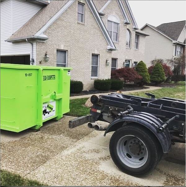 dumpster rental driveway drop off OH